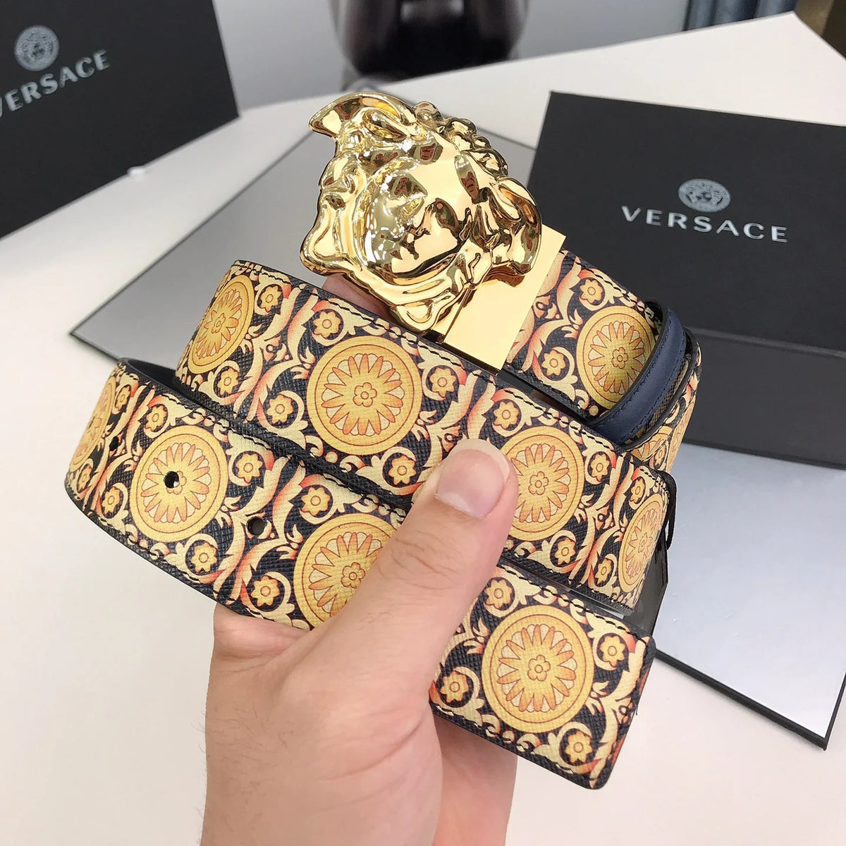 New fashion and versatile printed belt 1025030603