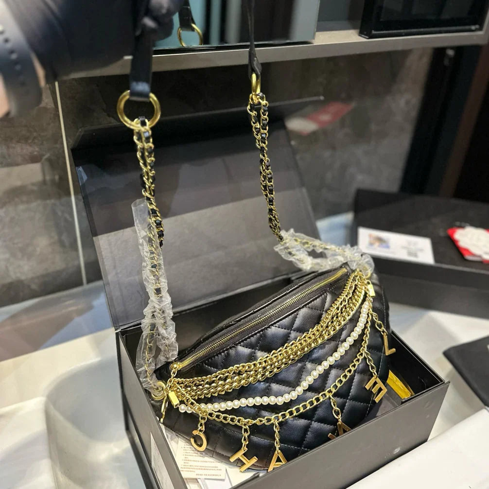 New fashion shoulder bag tassel section chest bag  1025040303