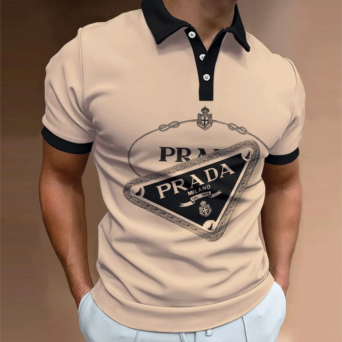 Men's Summer Fashion Printed Polo Shirts 3D1024041812