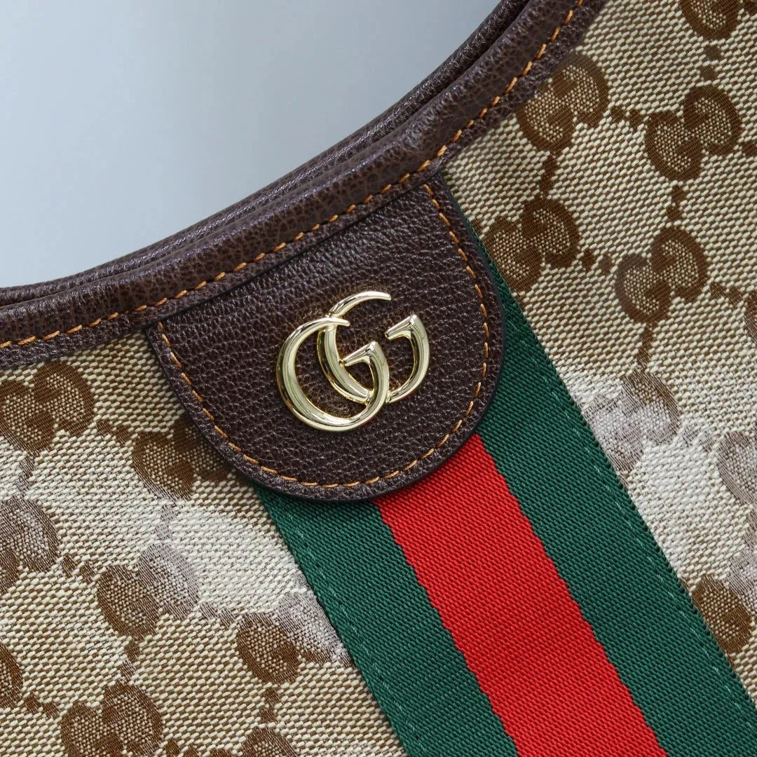 GG  2026 Giglio Shoulder Bag 25cm Canvas Calfskin