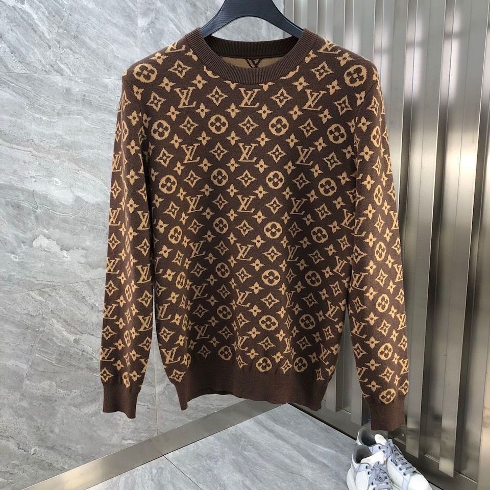 2022 New High Quality V logo Men Warm Sweater
