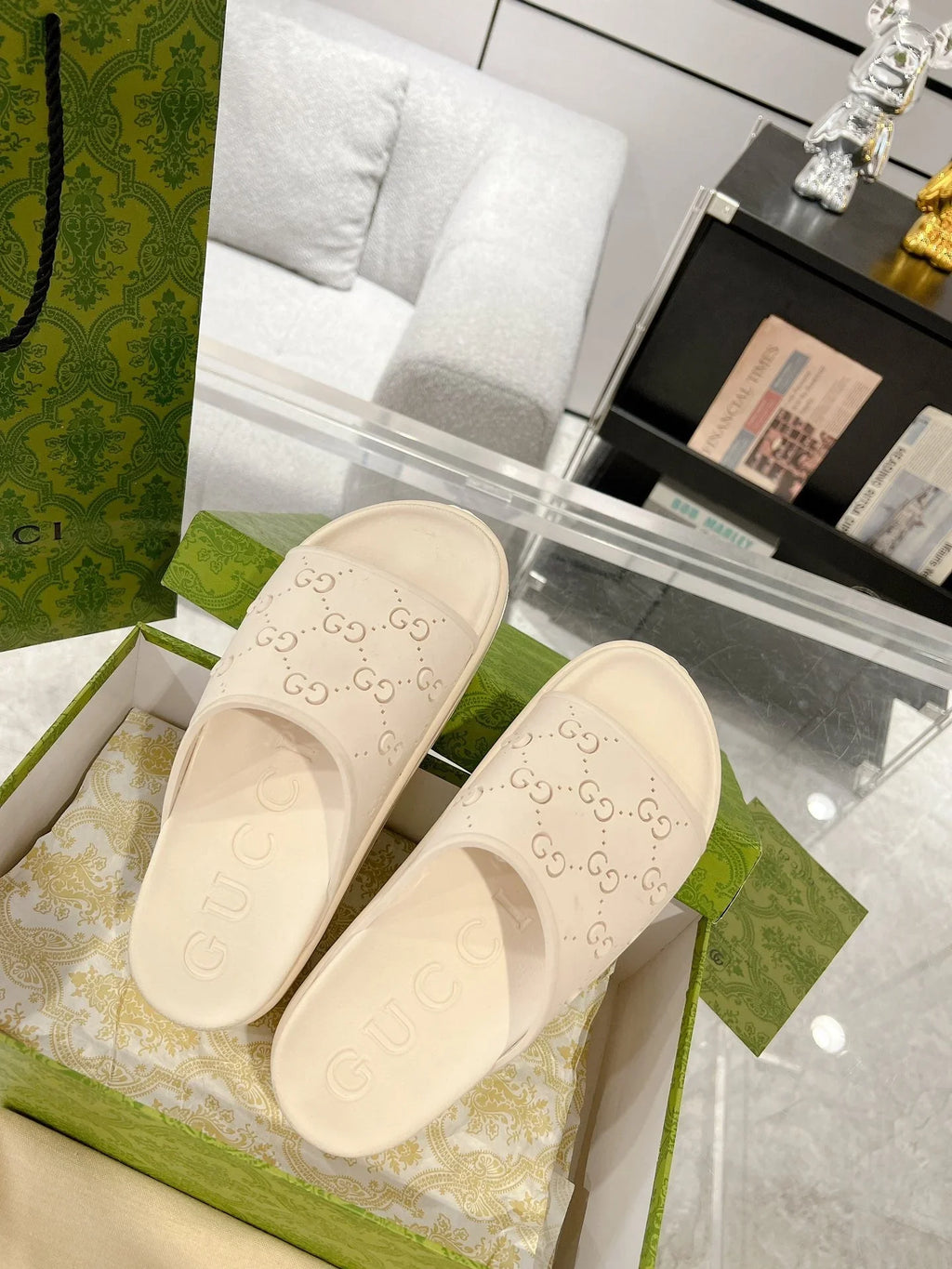 GC 25 50mm Monogram Slide Sandal Cowhide 292393