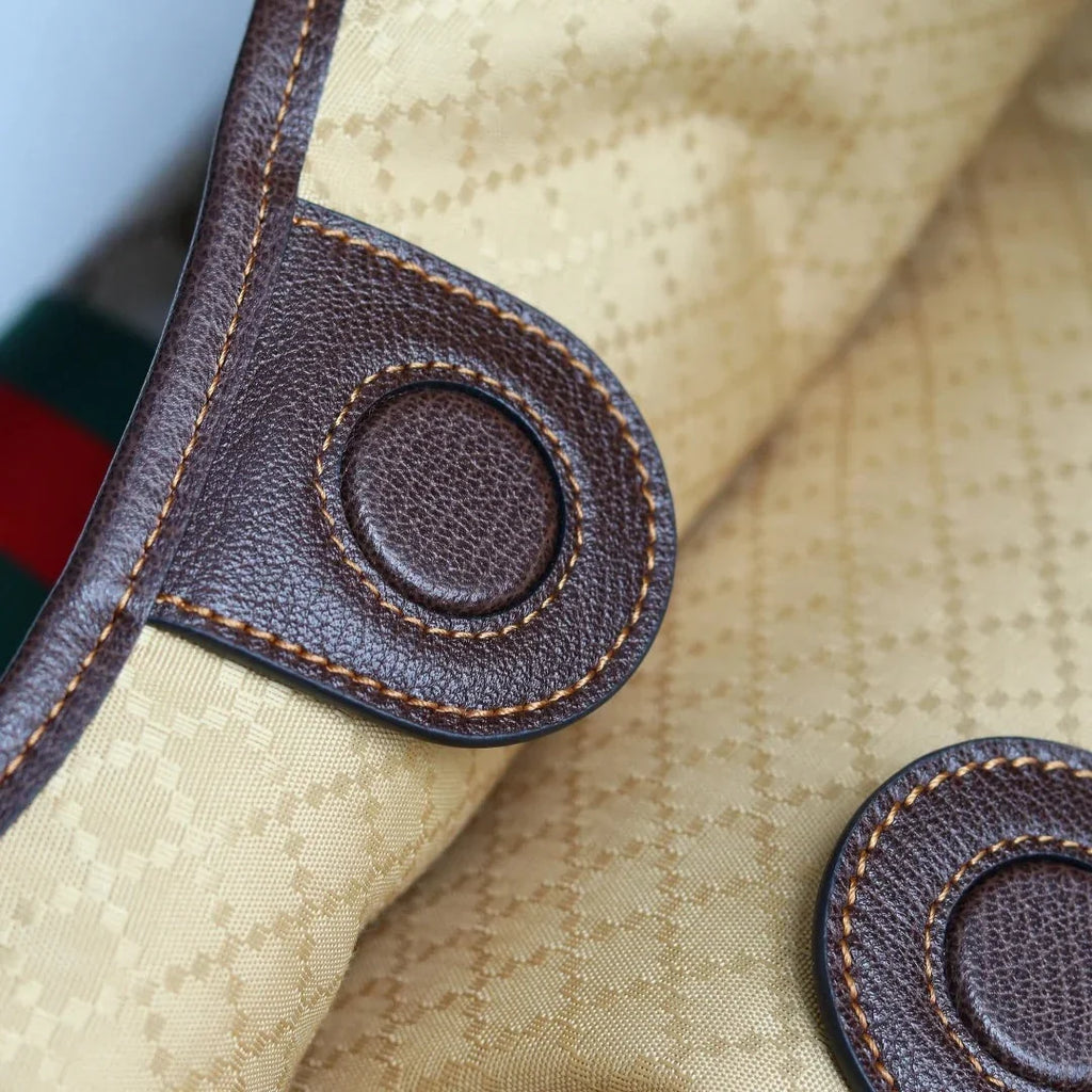 GG  2026 Giglio Shoulder Bag 25cm Canvas Calfskin