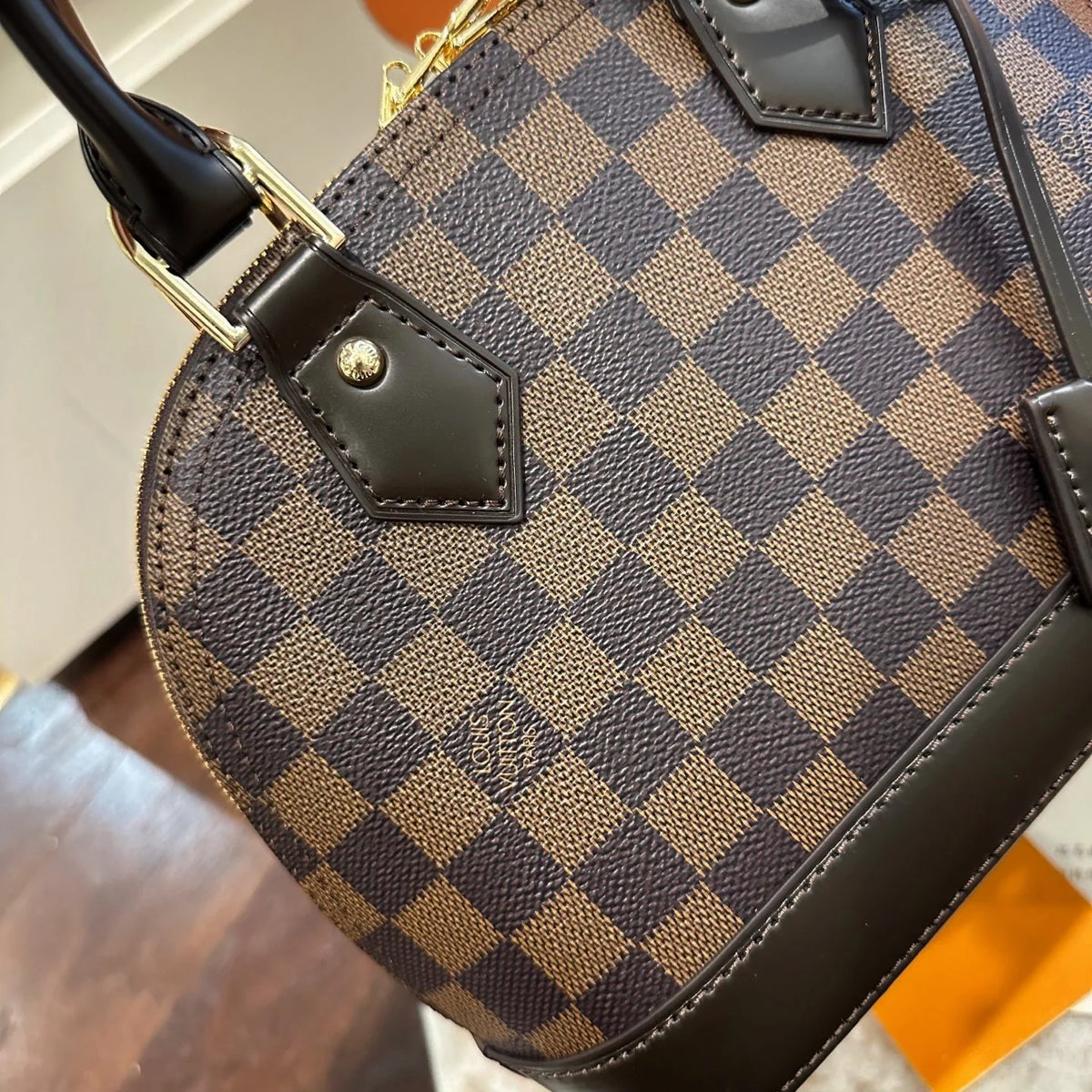 Checkerboard shell tote bag 1425121113