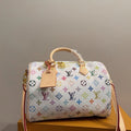 Stylish rhinestone-embellished white pillow bag 1426020310