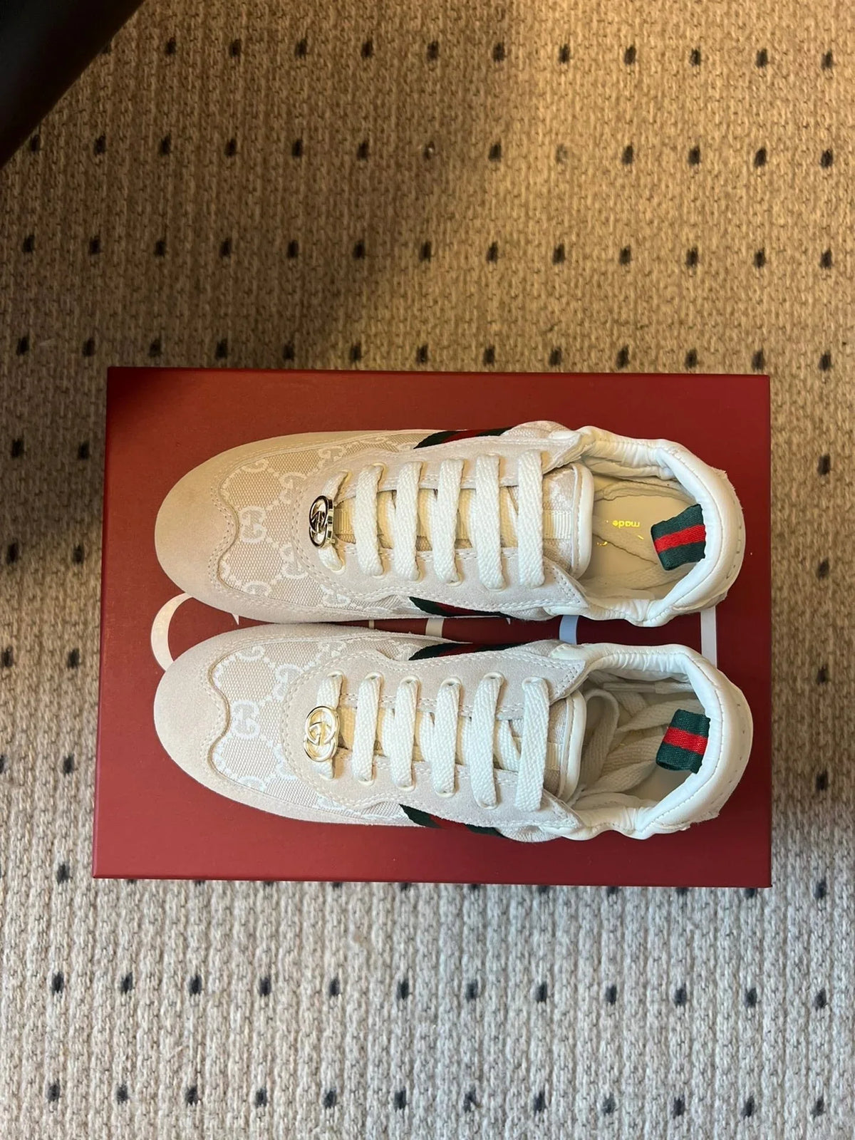 GG  25 Sneaker Ivory Suede Fabric 530680