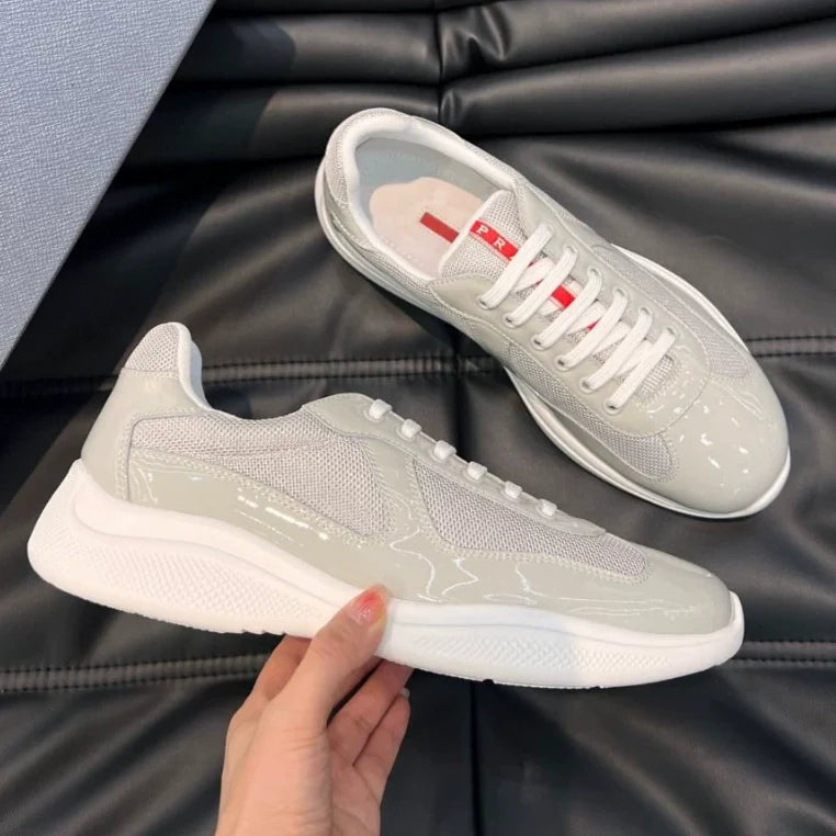Round Toe Hundred Leather Casual Low Top Shoes 1025012204