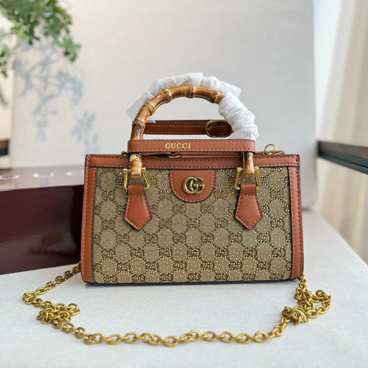 Retro bamboo handbag 1426010904