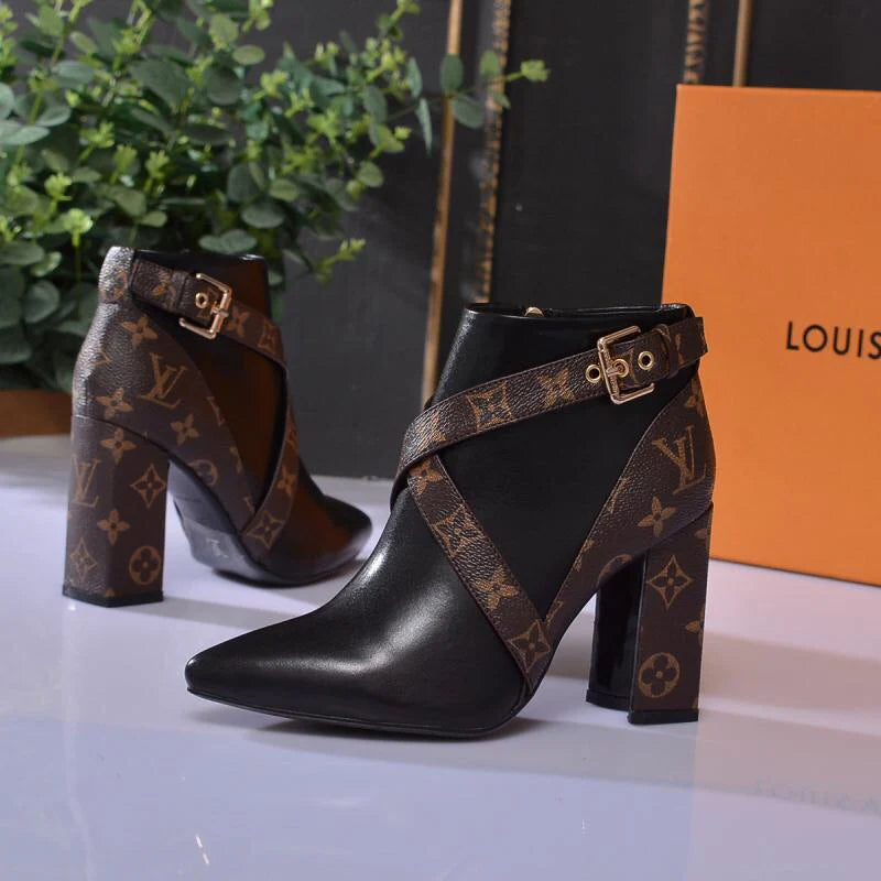 High-heeled versatile ankle boots 1425122601