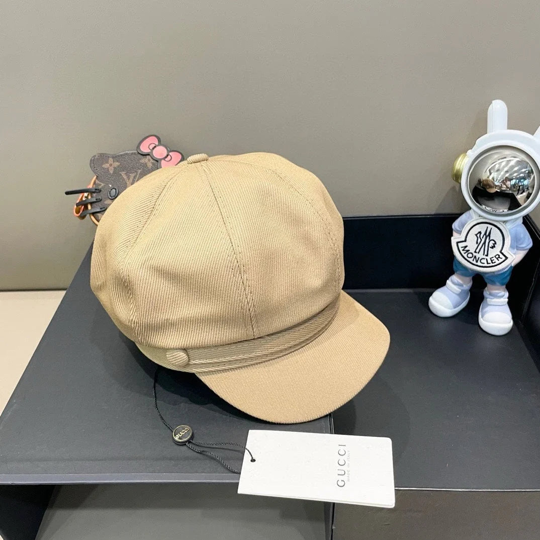 BAKER BOY CAP IN TORTILLA BROWN FABRIC 400794