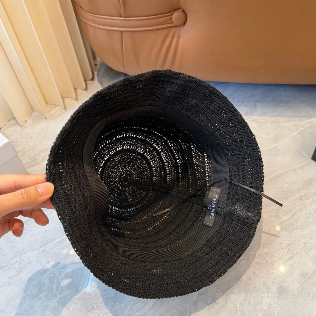 CHA  Knitted Straw Hat 229240