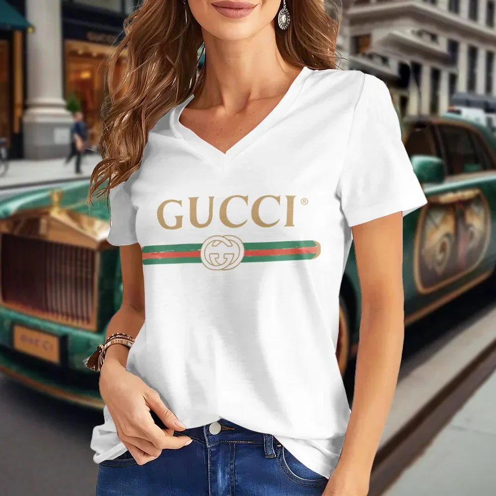 G Premium V-Neck T-Shirt 3D1025061806