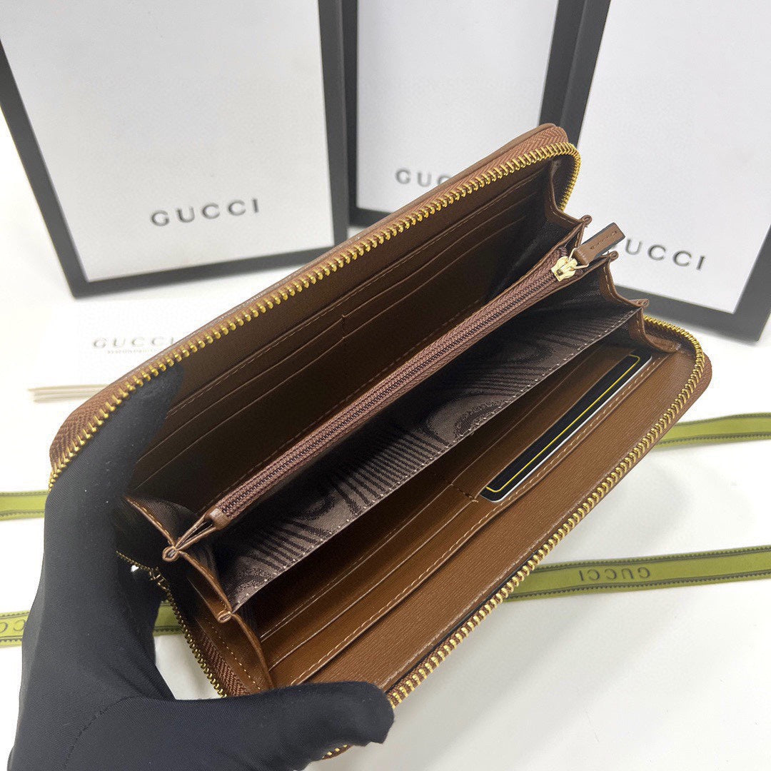 G Pattern Metal Buckle Zipper Wallet 0424052810