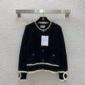 CC 26s Short Knit Cardigan Jacket Black Wool