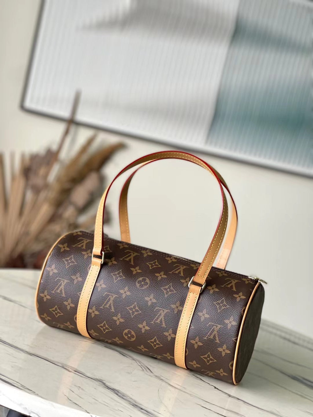 Popular large retro VINTAGE cylindrical mother-and-child bag M51385 0424101411