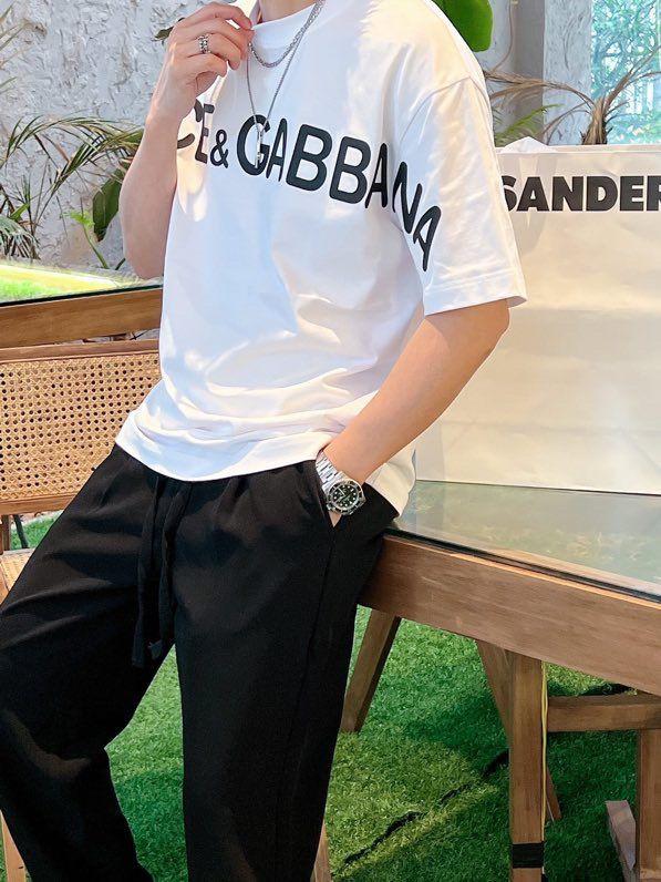 Thin Cotton Round Neck Short Sleeve T-Shirt 1024071201