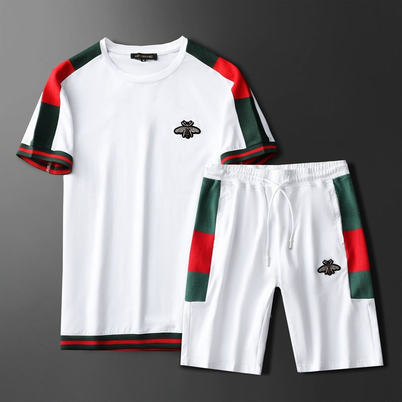 2021 summer new trend handsome casual sports suit