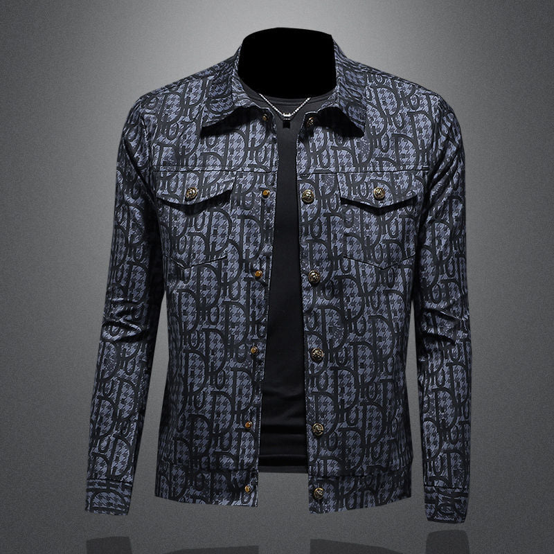 3D-Fashion Printed Denim Jacket 3D-1023080305