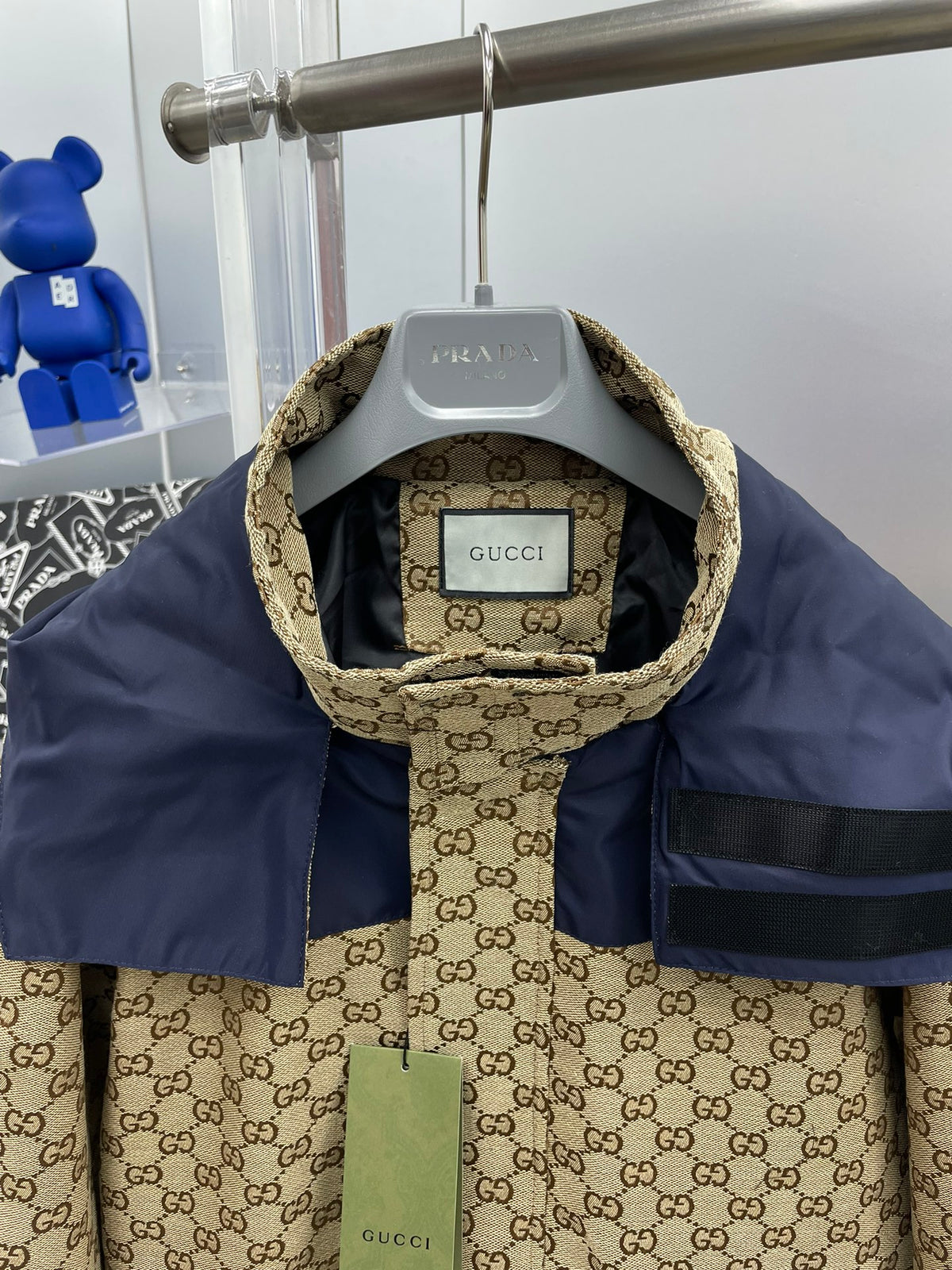 New G Logo Printed Paneled Jacket Denim Jacket XC0424111815