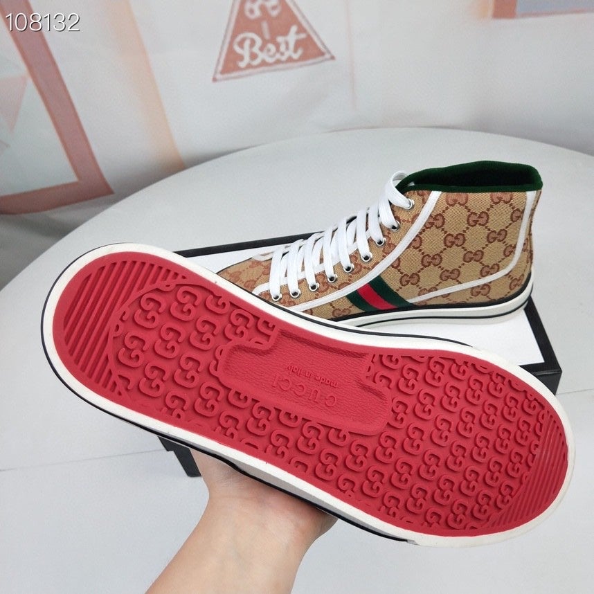 Tennis 1977 High Top Sneaker Brown