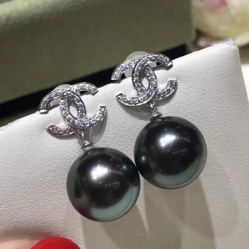 CHA Women Fashion Rhinestone Pearl Earrings 0425043012
