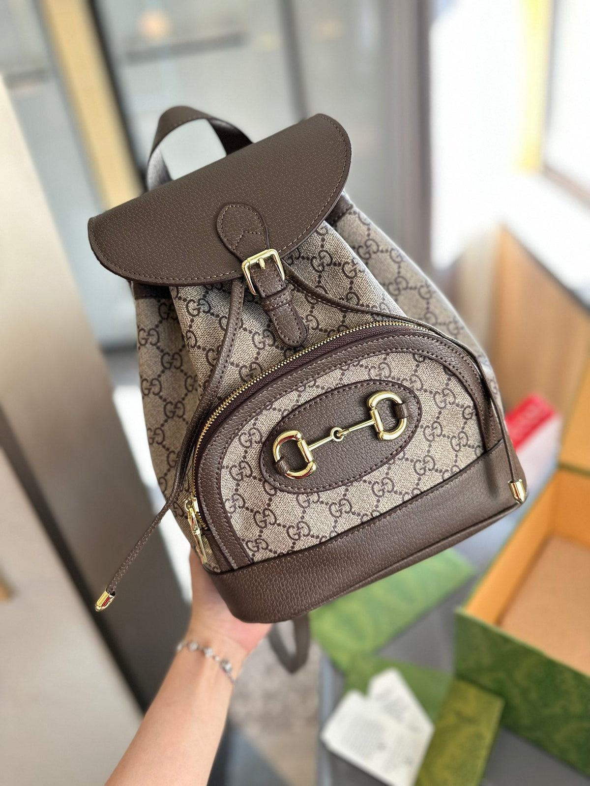 G pattern backpack 0424052811