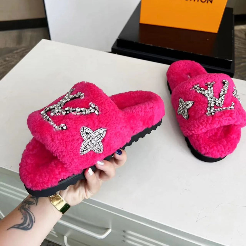 23 The most popular lambswool slippers in autumn and winter XC0423101606