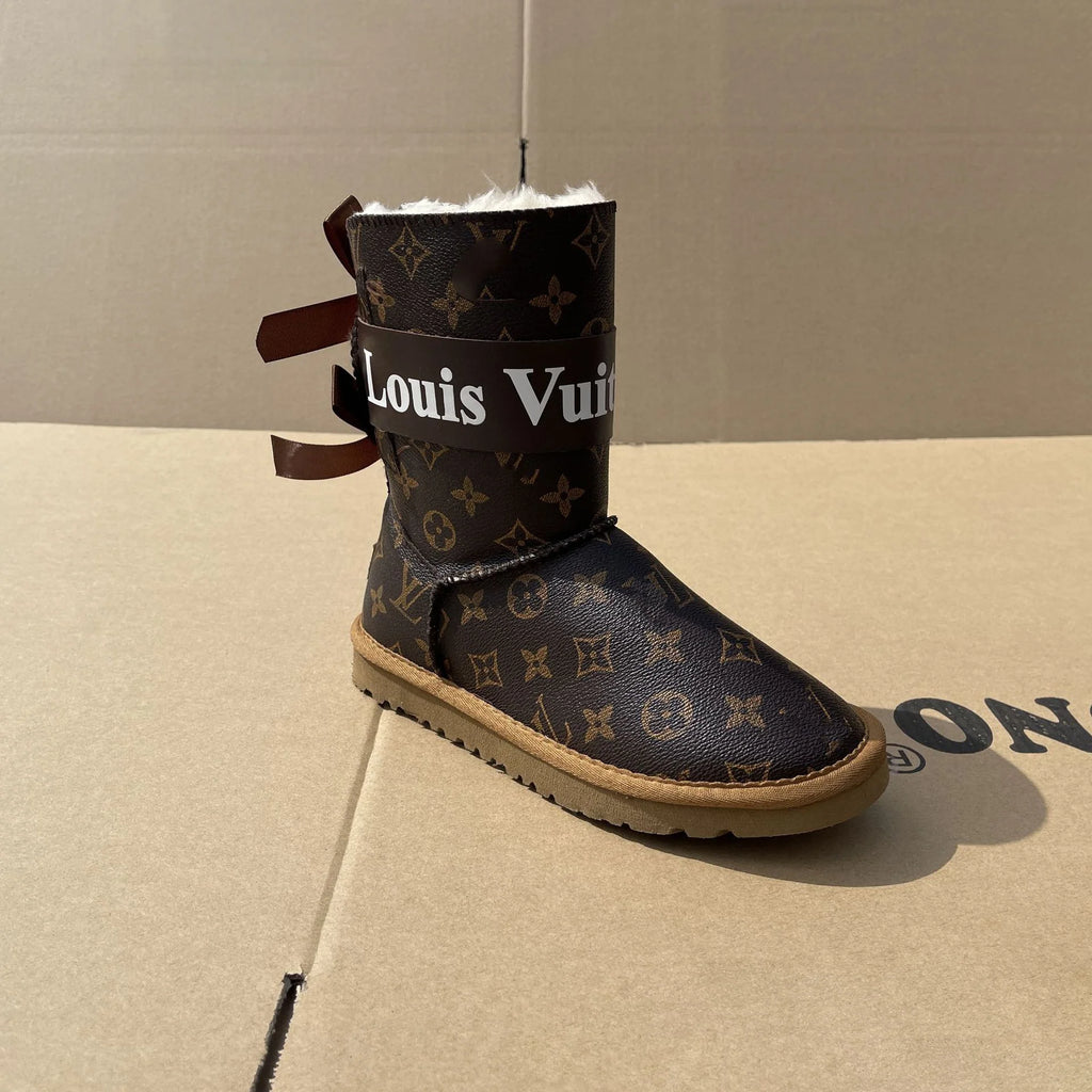 L Women's Mid-Calf Bow Snow Boots 1025102902