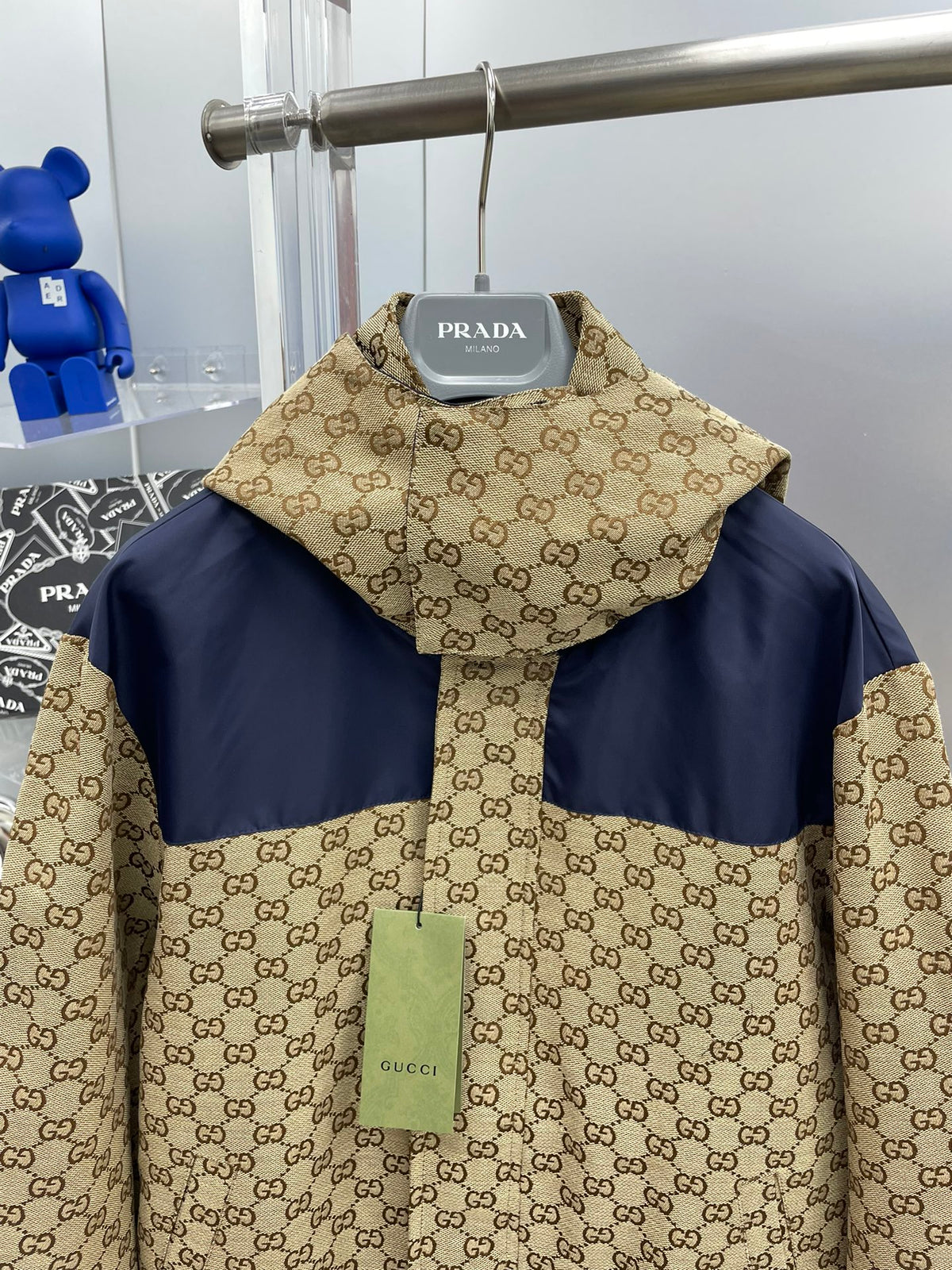New G Logo Printed Paneled Jacket Denim Jacket XC0424111815