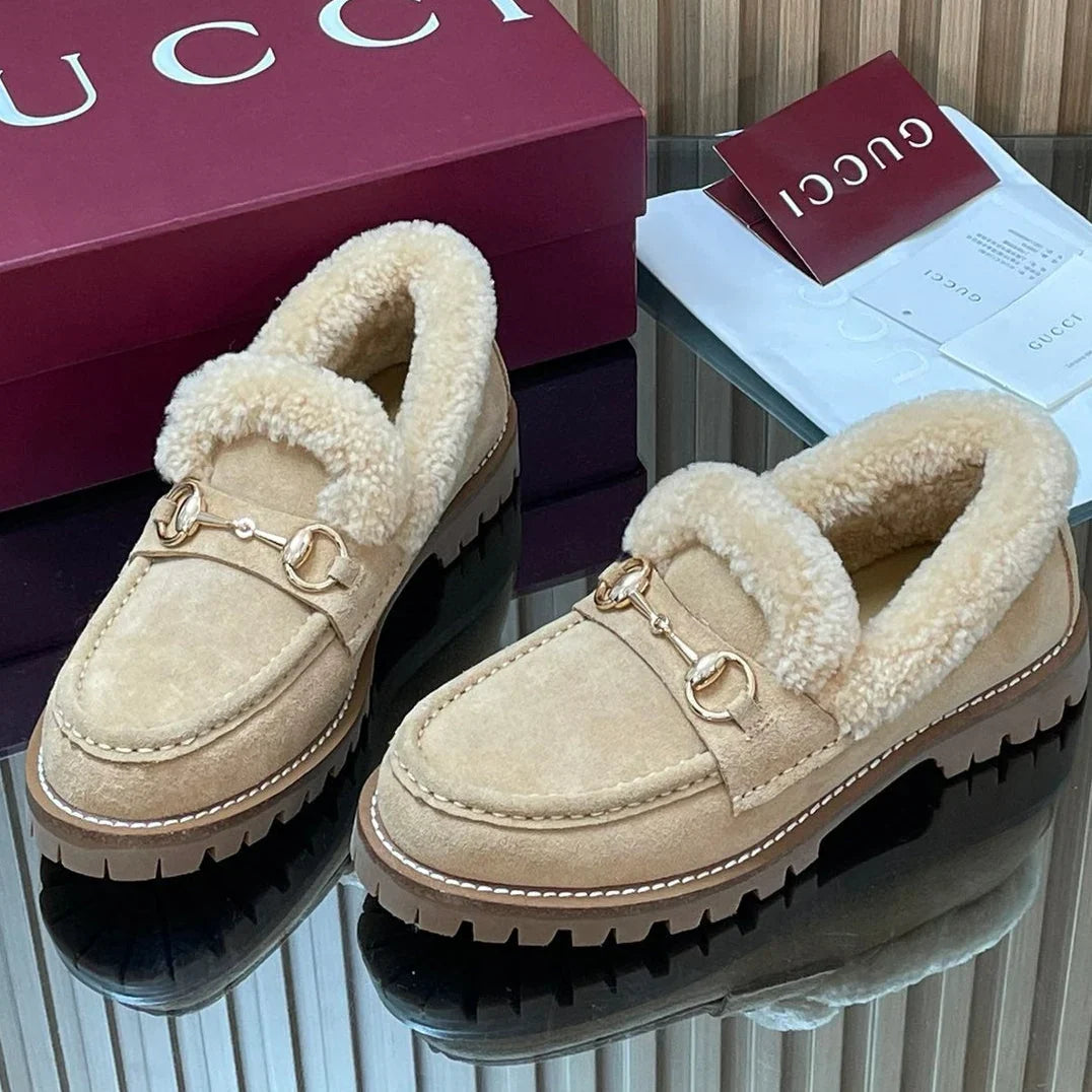 GG  2025 Horsebit Loafer Suede Wool 563048