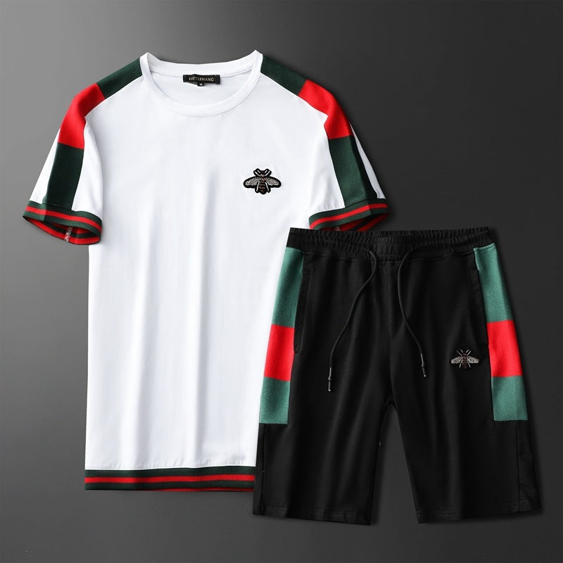 2021 summer new trend handsome casual sports suit