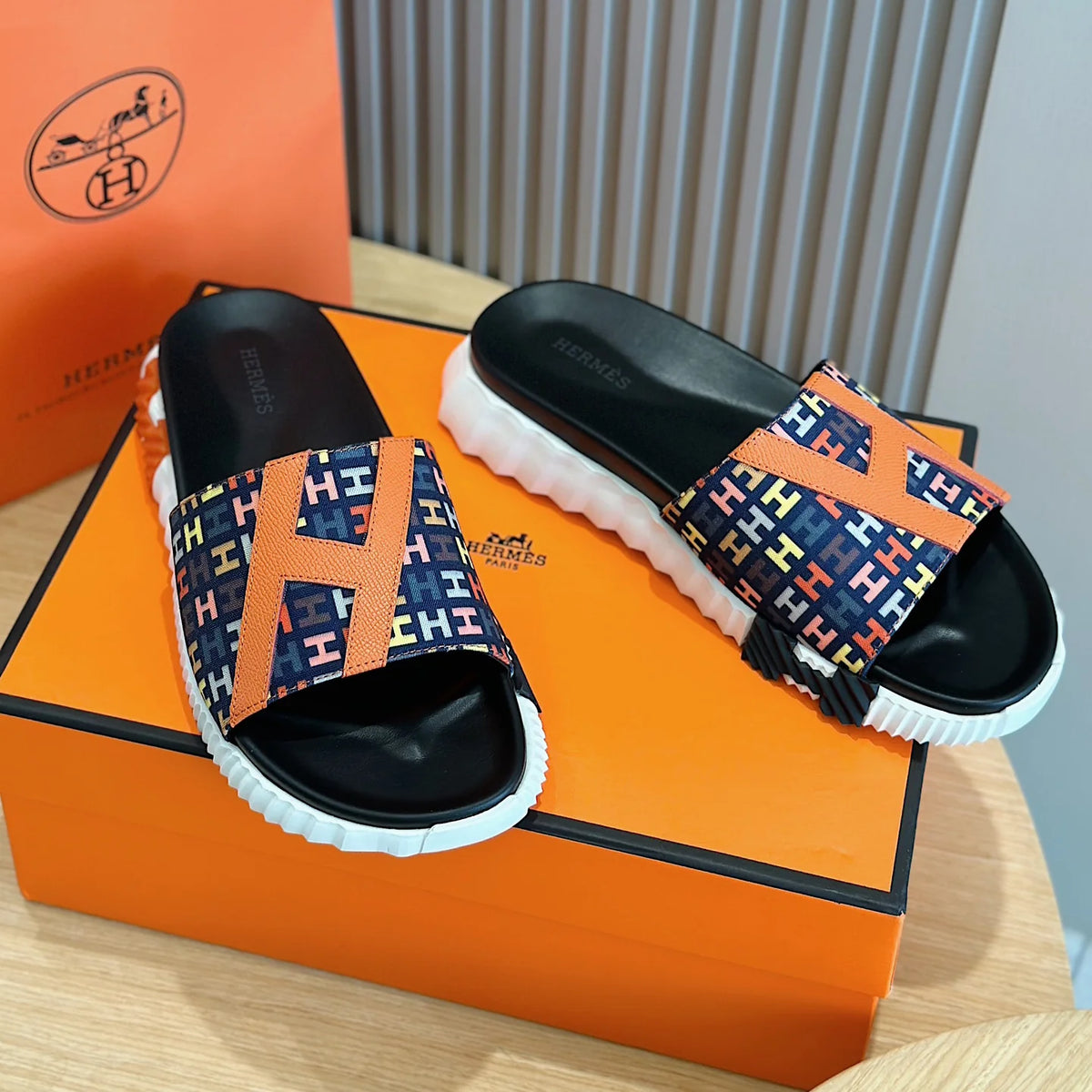 Men's new versatile thick bottom sandal slippers 1025032821