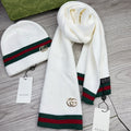 Stylish versatile scarf and hat set 1025110313