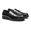 Classic Soft Men's Loafers for All Seasons – Comfortable All-Black Business-Casual Shoes