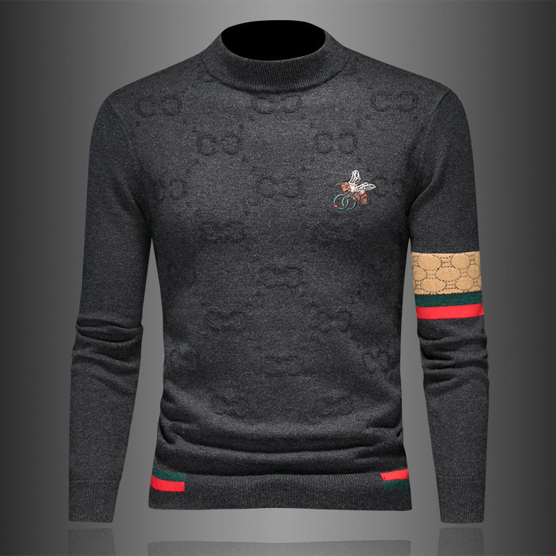 New Men's Turtleneck Cardigan Sweater PF1023092201