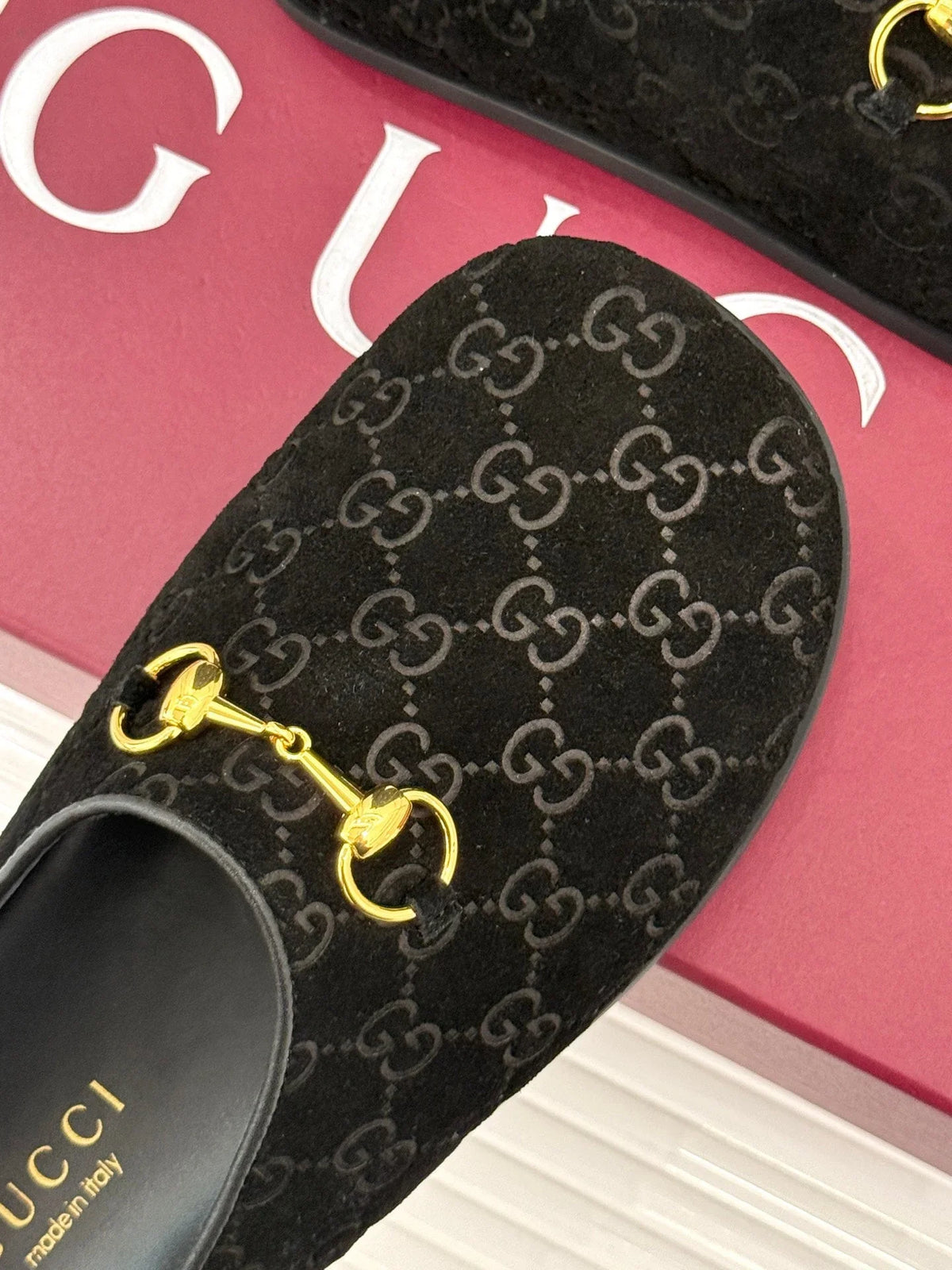 GG Mule With Horsebit Suede 905747