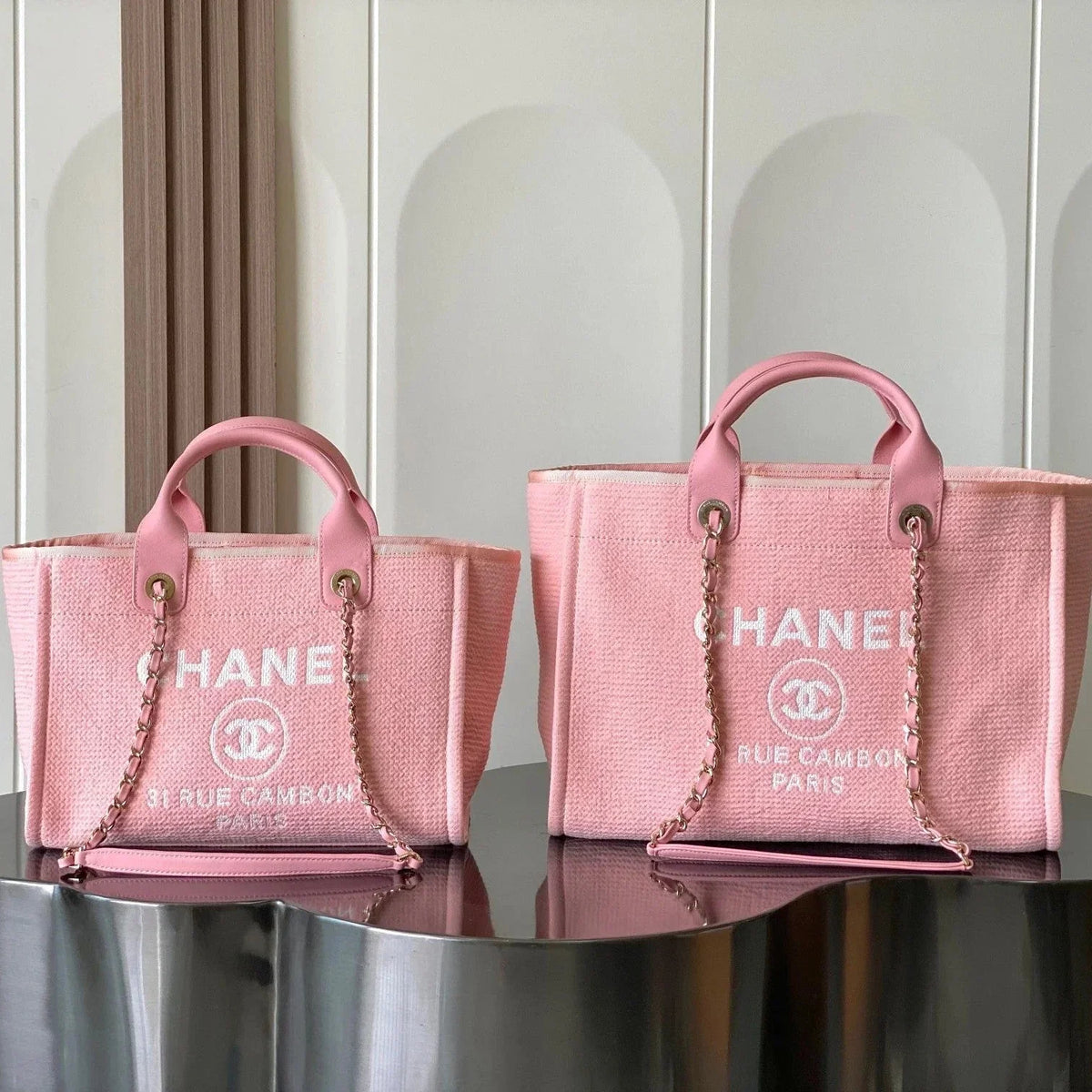 CHA  2026 Deauville Bag Pink Canvas