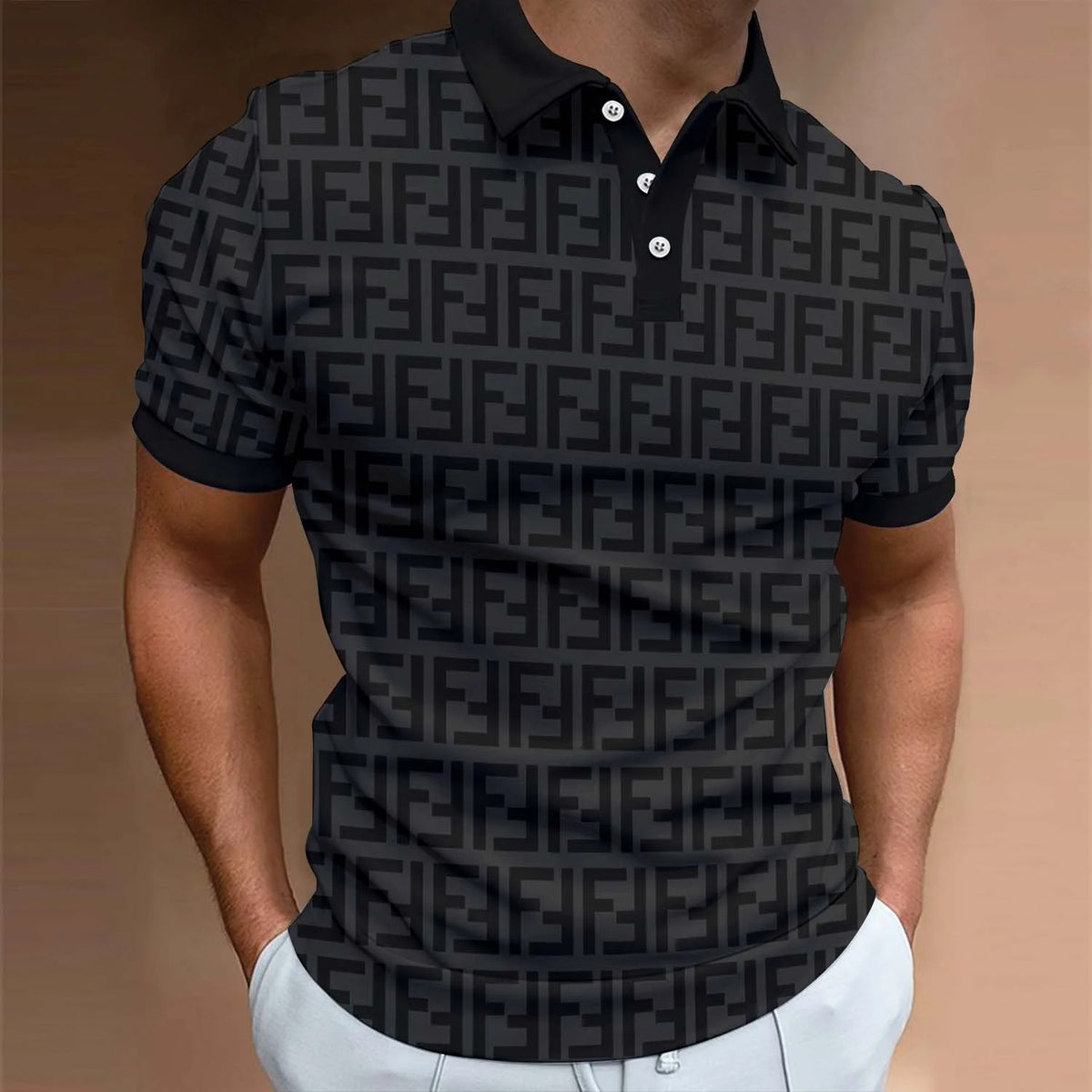 Men's Summer Fashion Printed Polo Shirts 3D1024041730