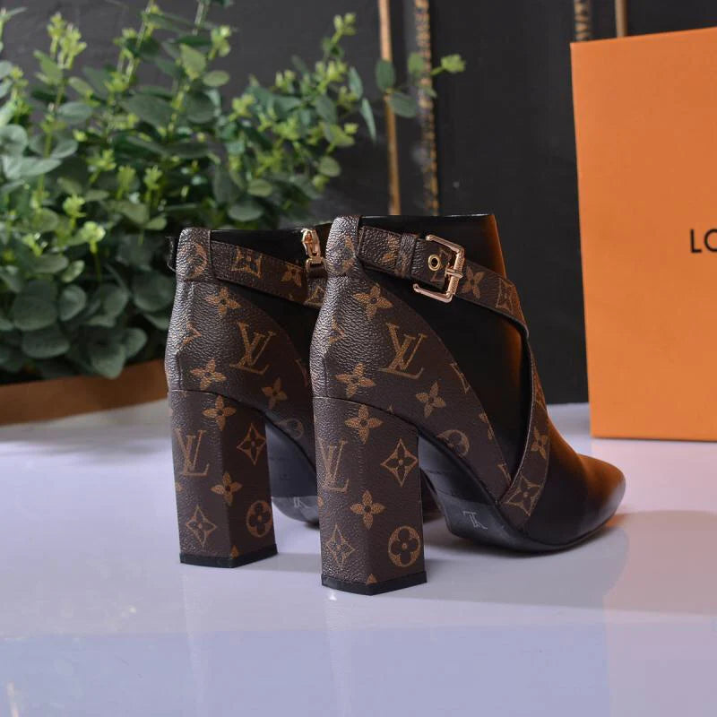 High-heeled versatile ankle boots 1425122601