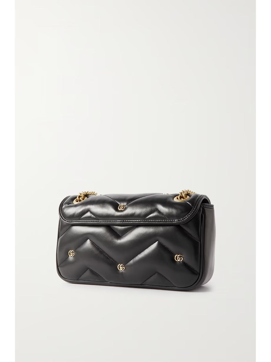 Marmont 2.0 embellished matelassé leather shoulder bag 0424061404