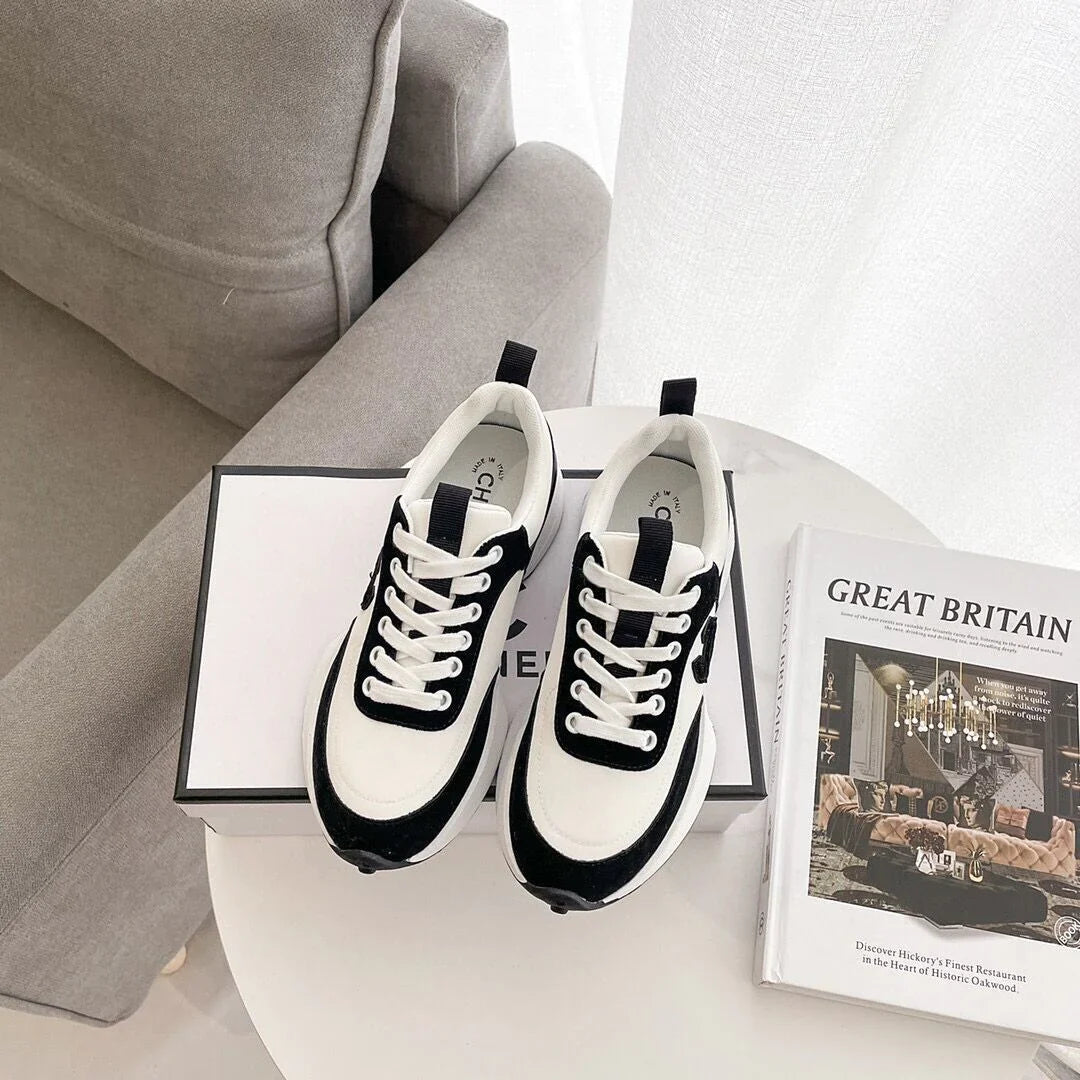 New Sneakers Leather Platform Casual Shoes 1024031409