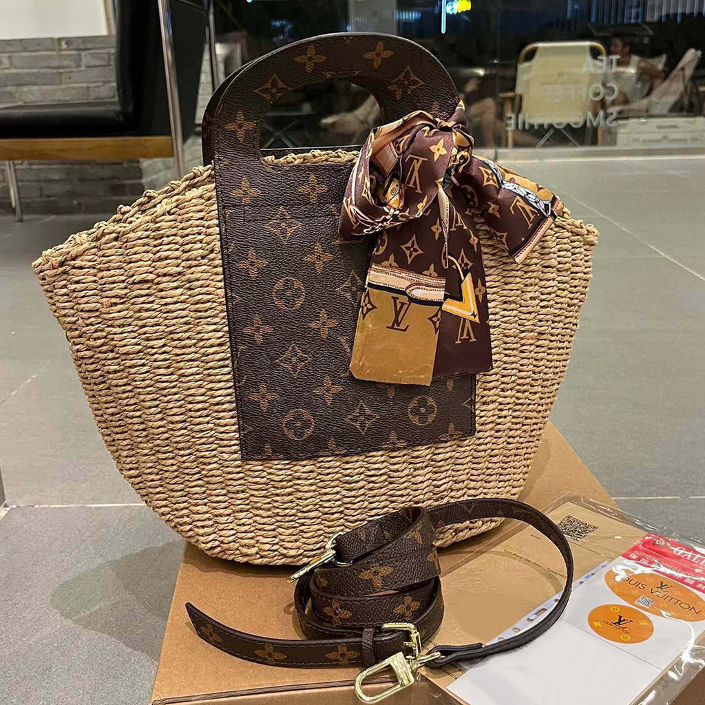 New Fashion Casual Woven Tote Bag 1024042301