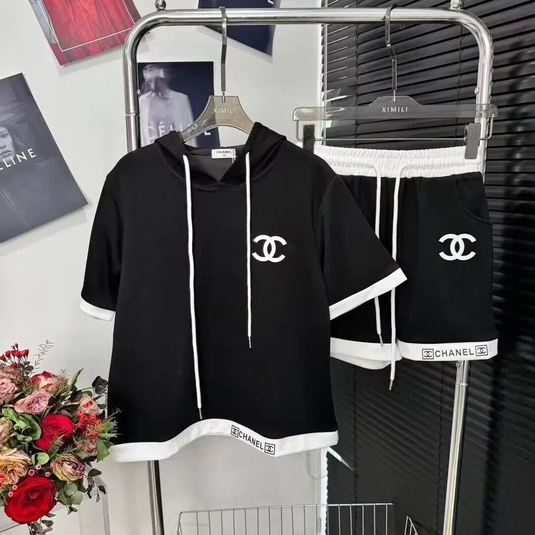 New Sweater Shorts Embroidery Sports Leisure Suit 1024031203