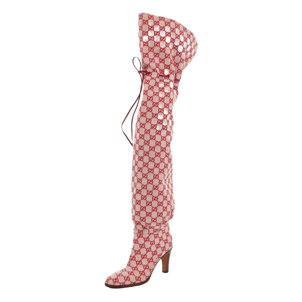 Round-toed print stiletto heel ankle boots 1025102714