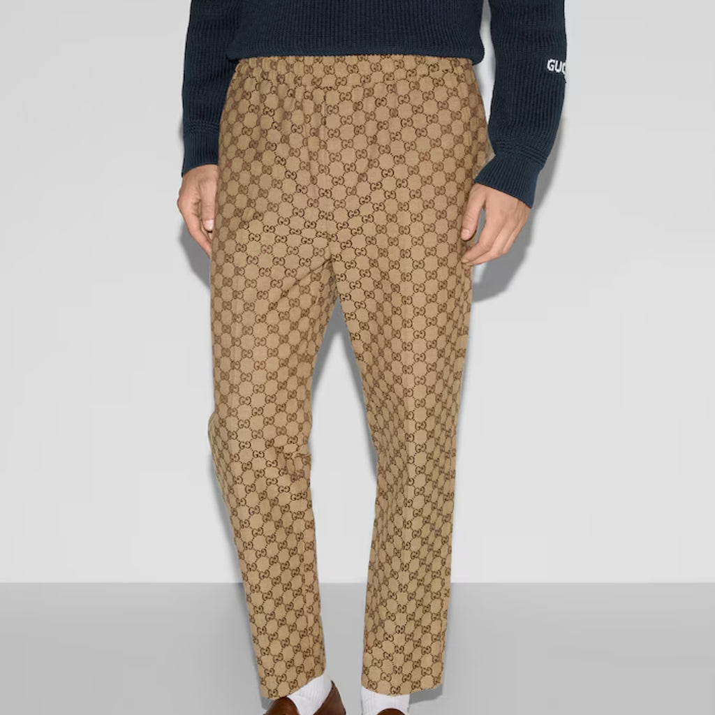 Fashion Casual lace-up classic pattern trousers PD0425051208
