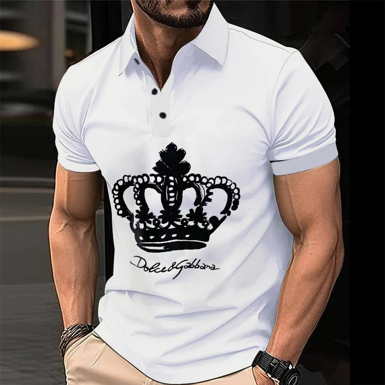 Men's Summer Fashion Printed Polo Shirts 3D1024051423