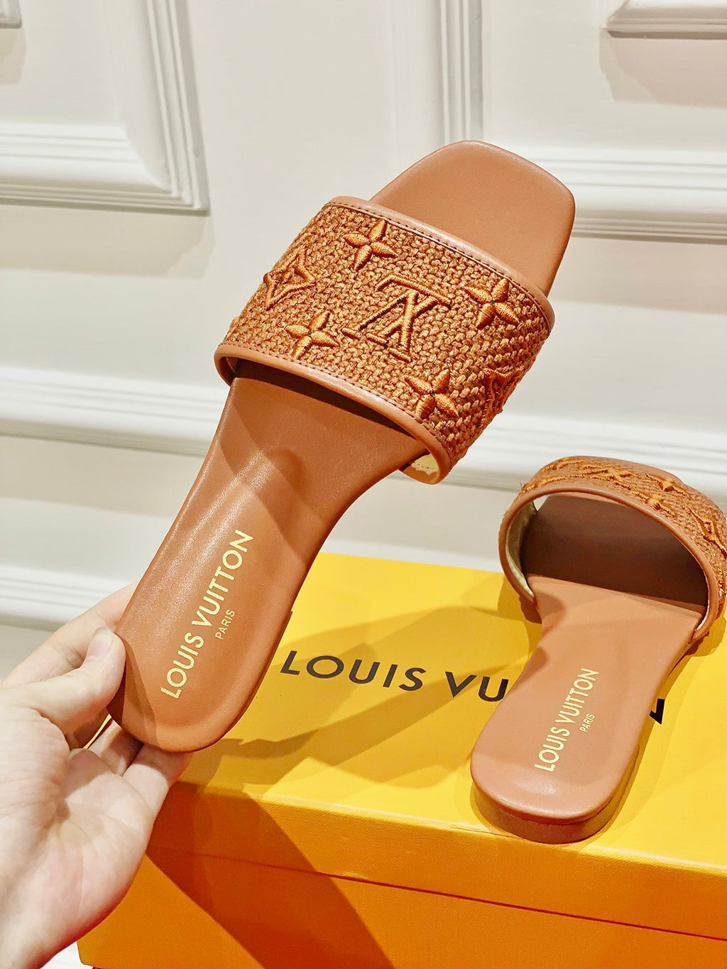 23 New summer slippers LOGO jacquard classic slippers XC 04 230717 02