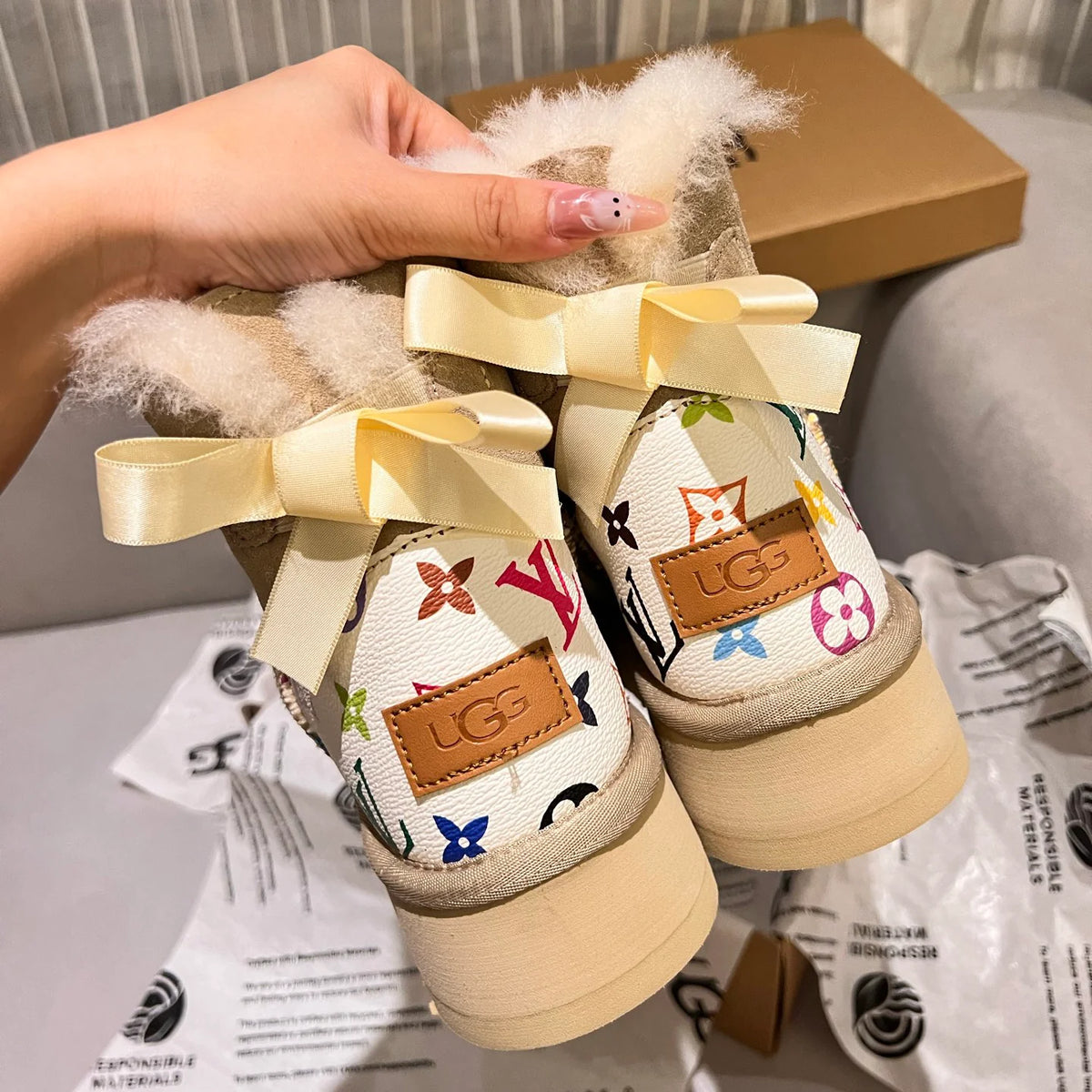 Classic versatile collaboration snow boots 1025101723