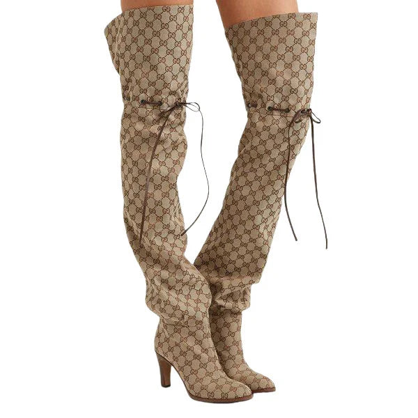 Round-toed print stiletto heel ankle boots 1025102714