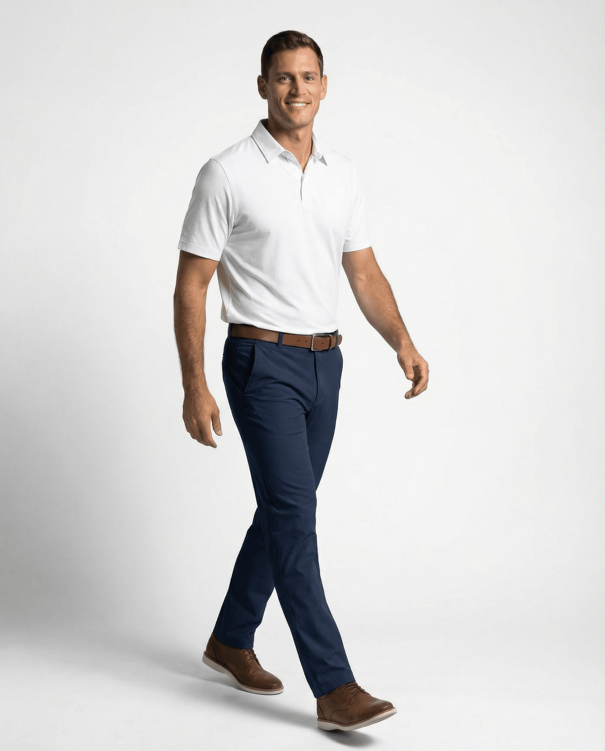 Men's 3 Button Pique Polo